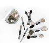 Magnetic Measuring Spoons Set Stainless Steel with Leveler, Stackable Metal 7Pcs