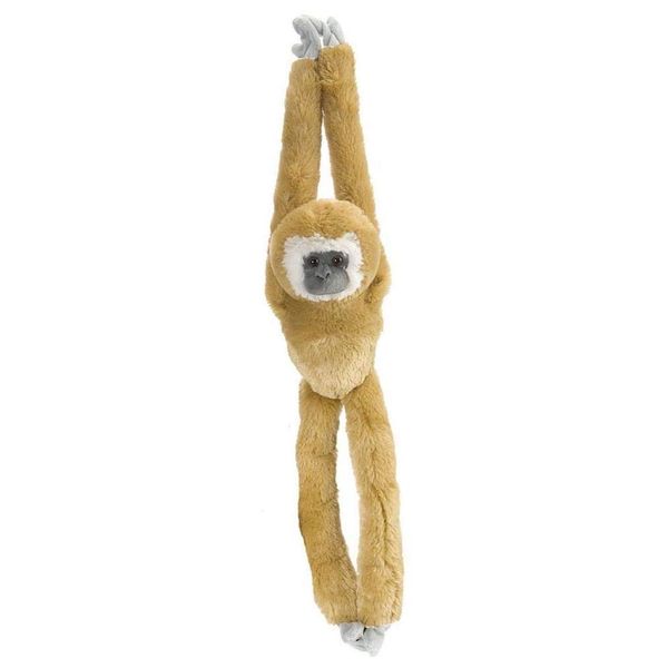 Wild Republic White Handed Gibbon Plush, Monkey Stuffed Animal, Plush Toy, Gifts for Kids, Hanging 20 Inches