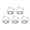sourcing map Stop Button Cover, 1.77"x1.77"x1.18" Round Transparent Push Button Switch Cover with Adhesive for Push Button 5pcs