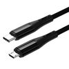 [LUYING] Type C Micro USB Cable, 0.5m OTG Cable, Micro USB Type C, USB 2.0, Data Transfer, Chargable, Compatible with Android Smartphones and More (Black)