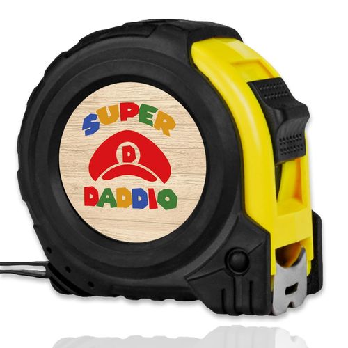 Tape Measure Dad Gifts from Daughter Son Fathers Day Birthday Christmas Gfits for Dad Father Bonus Dad Best Dad Ever Gifts Super Daddio Tool Gifts Tape Measure 16FT