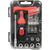 E-Value ERD-130 T-Handle Ratchet Screwdriver Set, Positive Screw, 18 Piece Set