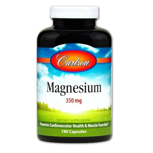 Carlson Labs Magnesium 350mg 180 Capsules, 1 EA, 1 EA, 180 Tablets