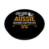 I really work very hard so my aussie pet dog PopSockets Swappable PopGrip