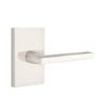 Emtek Privacy Set, Modern Rectangular Rosette, Helios Lever, Satin Brass, LH