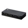Elecom DH-SWL3CBK HDMI Switcher, Supports PS4/PS3/Switch, 3 Inputs and 1 Output, Auto / Manual Switch, No Cable Model, Black