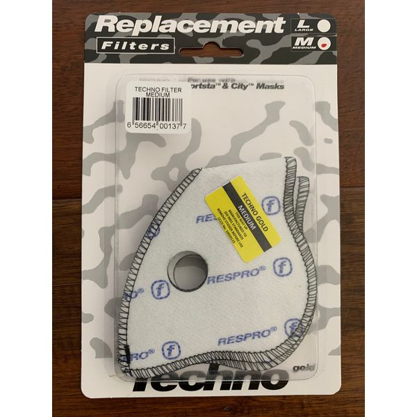 Respro Techno Gold Replacement Filters (2-Pack) Size Medium