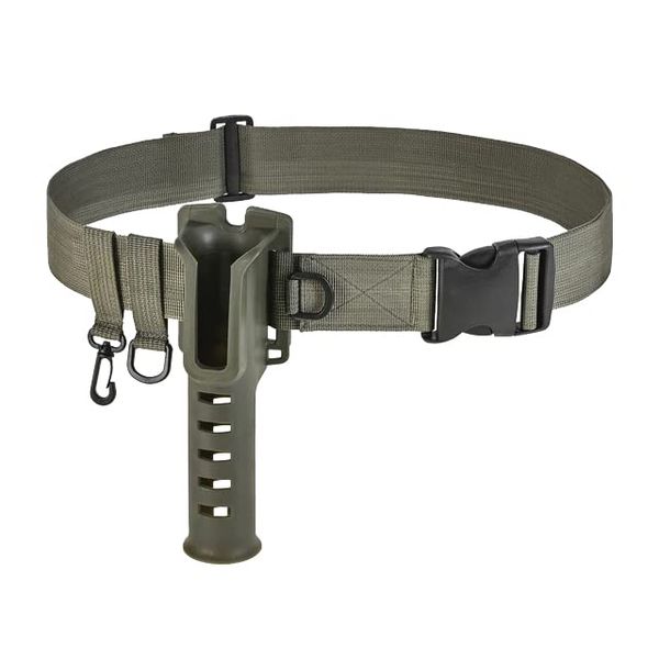 rod holster with belt olive