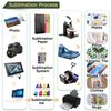 A-SUB Sublimation Ink and Paper - Sublimation Starter Kit for Inkjet Printer