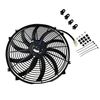 16" Universal Slim Fan 3500FCM Push Pull Electric Radiator Cooling 12V Mount Kit