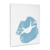 3dRose, Blue Lipstick, Museum Grade Canvas Wrap 16x20
