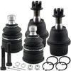 4pcs Front Upper & Lower Ball Joints for Chevy Trailblazer GMC Envoy Saab 9-7X