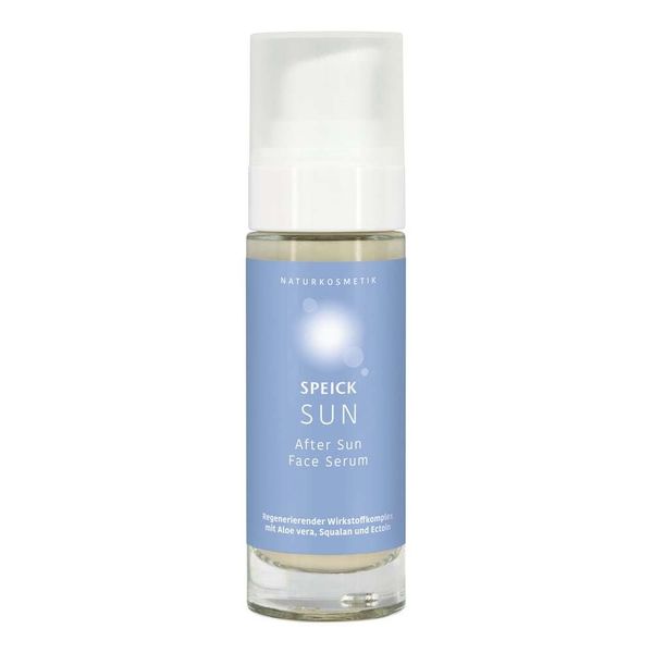 Speick After Sun Face Serum - Organic Aloe Vera, Ectoin & Squalane, Face Care After Sunbathing, Vegan, COSMOS Certified, 30 ml