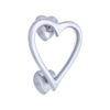 Solid Brass Heart Door Knocker - Various Finishes (Satin Chrome)