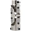 SCITOO U-Joint Steering 1" DD - 3/4" DD Double Steering Shaft U Joint Coupler Chrome Universal Coupling
