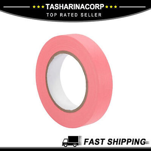 Piece of 1 Car 1" x 60.1 Yards Painters Tape Masking Tape Crepe Paper Pink