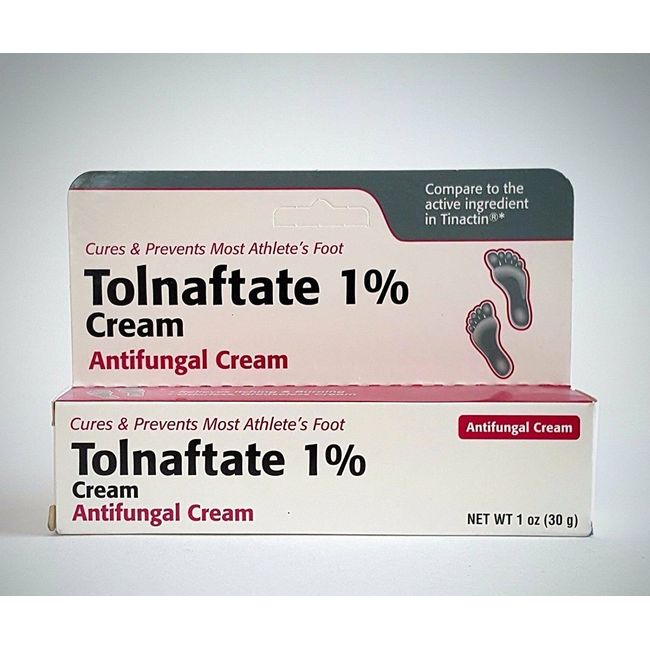 Taro Tolnaftate 1% Antifungal Cream Cure Athlete's Foot Itch Burning Relief 1oz