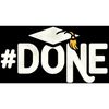 CafePress Funny Graduation Square Bumper Sticker Car Decal