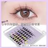 LASHIDOL False Eyelashes, For Partial False Eyelashes, Pine Extract, Self Natural, Popular, DIY, Reusable, Eye Butt, Handmade, Premium Fiber, Natural (No. 04 Pure)