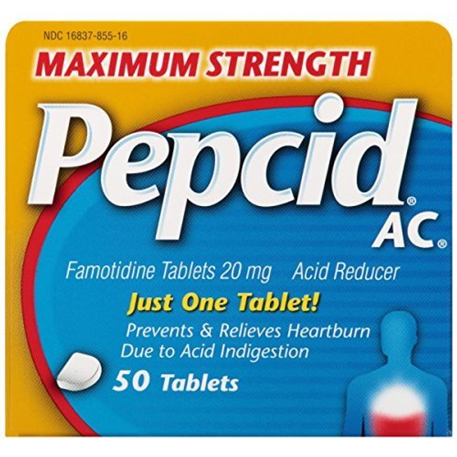 Pepcid AC Maximum Strength Tablets, 50 Count by Pepcid