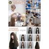 EmGrande DY23B Premium Line Wig, Supervised by Active Top Stylists, 6 Piece Set, Rich Line, Women's Wig, Long, Small Face Effect (Gray Ash