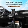 2-in-1 Cup Holder Phone Holder Mount Adjustable for 4-11.9" Tablet iPad iPhone