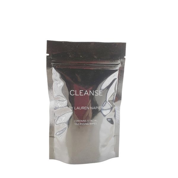 Lauren Napier Natural Cleanse 5 Facial Cleansing Wipes