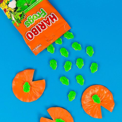 Haribo Frogs Gummies 12 Pack Case of 5oz Bags