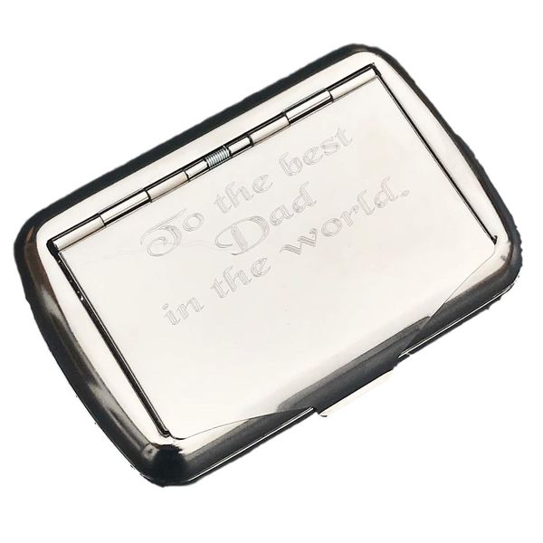 Personalised Tobacco Tin YOUR MESSAGE ENGRAVED FREE