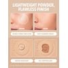 SHEGLAM Skin Focus Powder Foundation High Coverage Oil Control Poreless Lightweight Pressed Powder Matte Finish