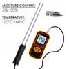Digital LCD Grain Moisture Meter With Measuring Probe Hygrometer Humidity Tester