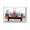 PrintedPerfection.com Personalized Couch Potato - Male Snow Globe Frame Gift