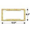 GRAPHICS & MORE Yellow Honeycomb Pattern License Plate Tag Frame