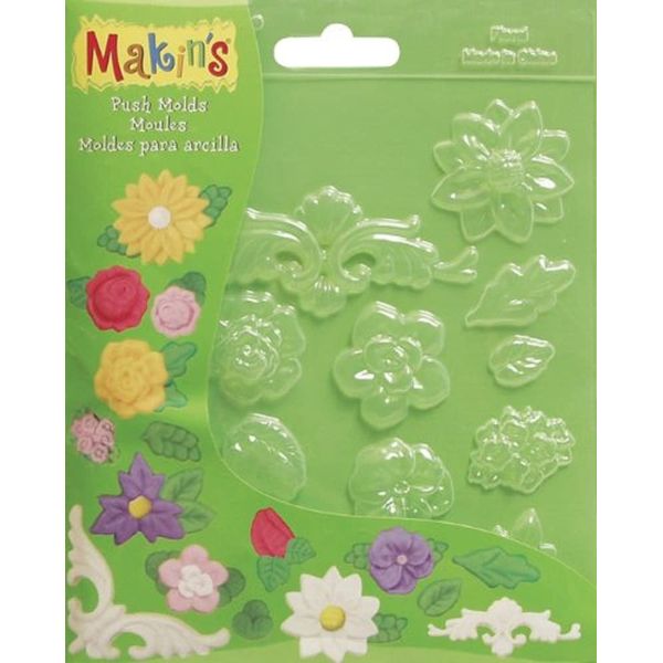 Makin's Clay Push Molds, Floral
