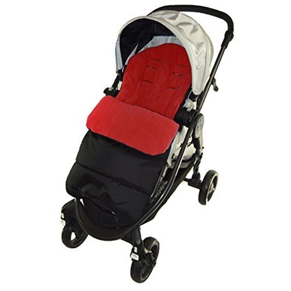 Footmuff/Cosy Toes Compatible with Joie Chrome Pushchair Fire Red
