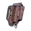 Leather Multitools Carry Flashlight Holder Pen Belt Holster Organizer-Clea