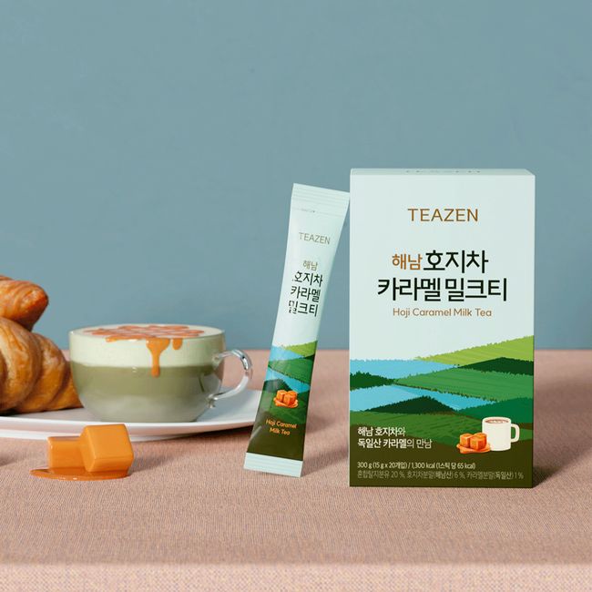 Teazen Hojicha Caramel Milk Tea 20 sticks