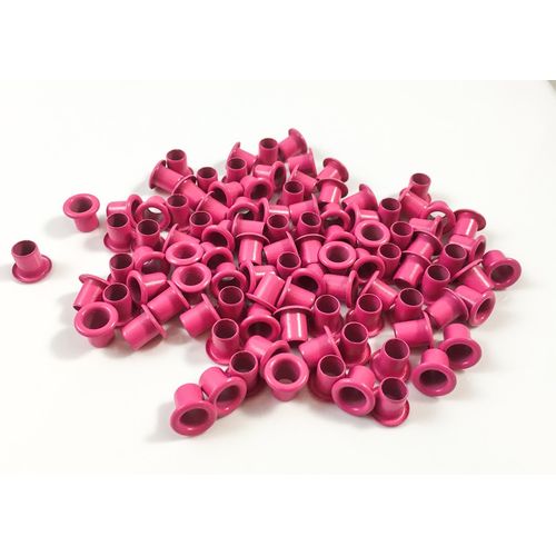 8-8 1/4" Hot Pink Rivets Kydex Eyelets. Set of 100 Kydex Holster Eyelets for .080 Kydex Pink Finish. Tactical DIY Holster Supplies