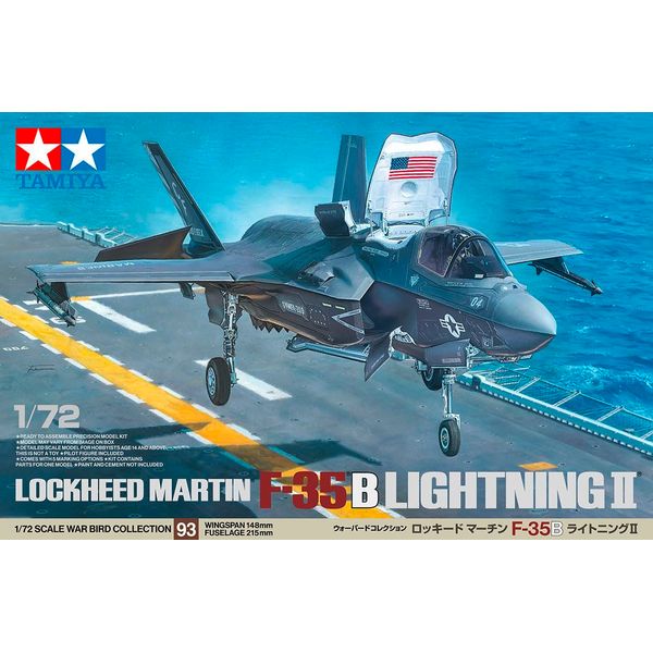 F-35B Lightning II Military Aircraft 1:72 Plastic Model Assembly Kit