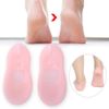 Moisturizing Silicone Sock, Silicone moisturizing Socks for Women and Men Foot, Non-Slip Silicone Socks, Anti-Split moisturizing Socks, Protect Foot Care Tools, 2pcs(M-Rose)