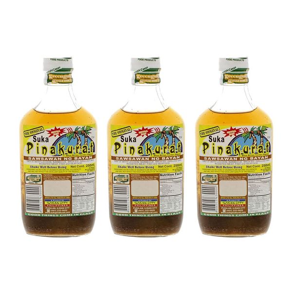 Suka Pinakurat the Original Flavor (Extra Hot) Pack of Three Bottle 250 Ml Per Bottle