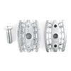 10 pcs galvanised steel egg shaped wire rope clip 4mm