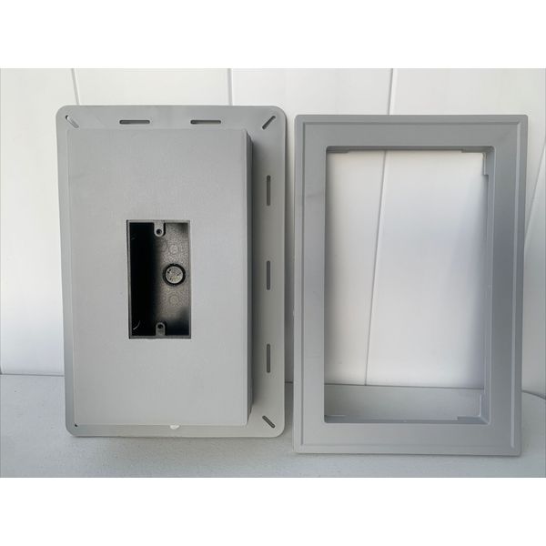 J-Block Outlet Box Wet Location Electrical Large 12-1/2” x 8-1/2” Vinyl Pewter