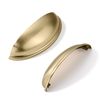 khtumeware 2 Pack 4" Drawer Pulls Champagne Bronze Cabinet Cup Pulls Kitchen Hardware Cabinet Handles Drawer Handles Knobs 4 inch Hole Center