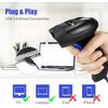 NetumScan USB 1D barcode scanner, wired handheld CCD barcode reader, support screen scanning UPC barcode reader, suitable for warehouses, libraries, supermarkets