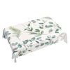 Walmsco Tablecloth Green Leaves Decor For Dining Room Kitchen Rectangular Table Cover 132 * 178cm