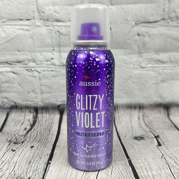 Aussie Glitzy Violet Glitter Spray - Bring The Play Into Your Day - Purple 3.4oz