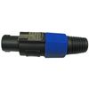 4 pin conductor pole replacement Speakon compatible speaker Cable Connector plug