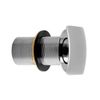 70mm Square Slotted Click Clack Basin Waste - Chrome