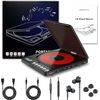 MONODEAL Portable CD Player With Built-in Speakers, Rechargeable for Car and Per